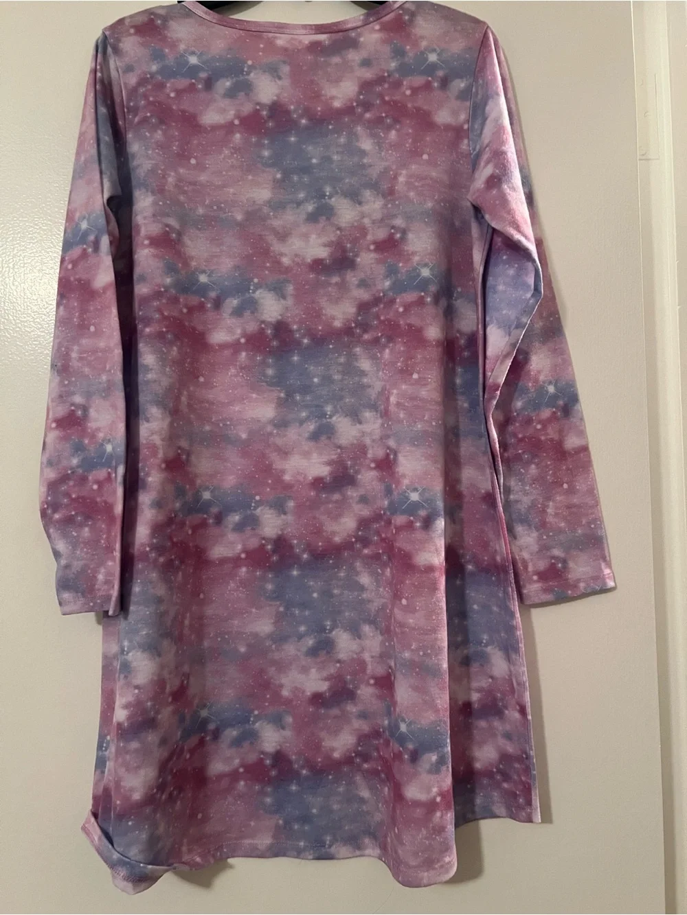 The Children's Place Girls XL 14 Purple Tie-Dye Koala & Sloth Nightgown